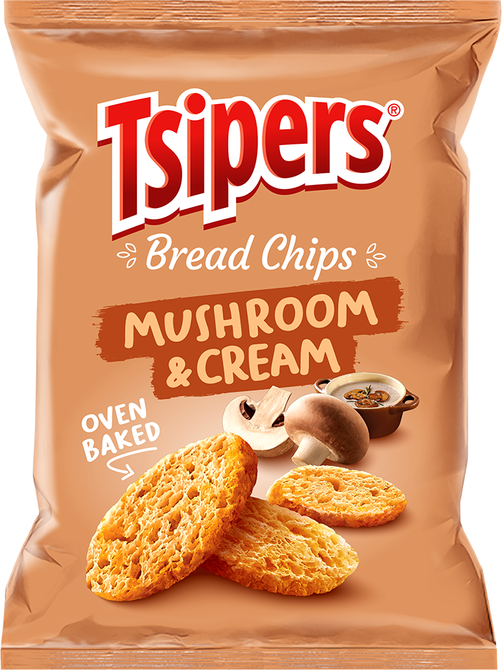Bread Chips Mushroom Cream